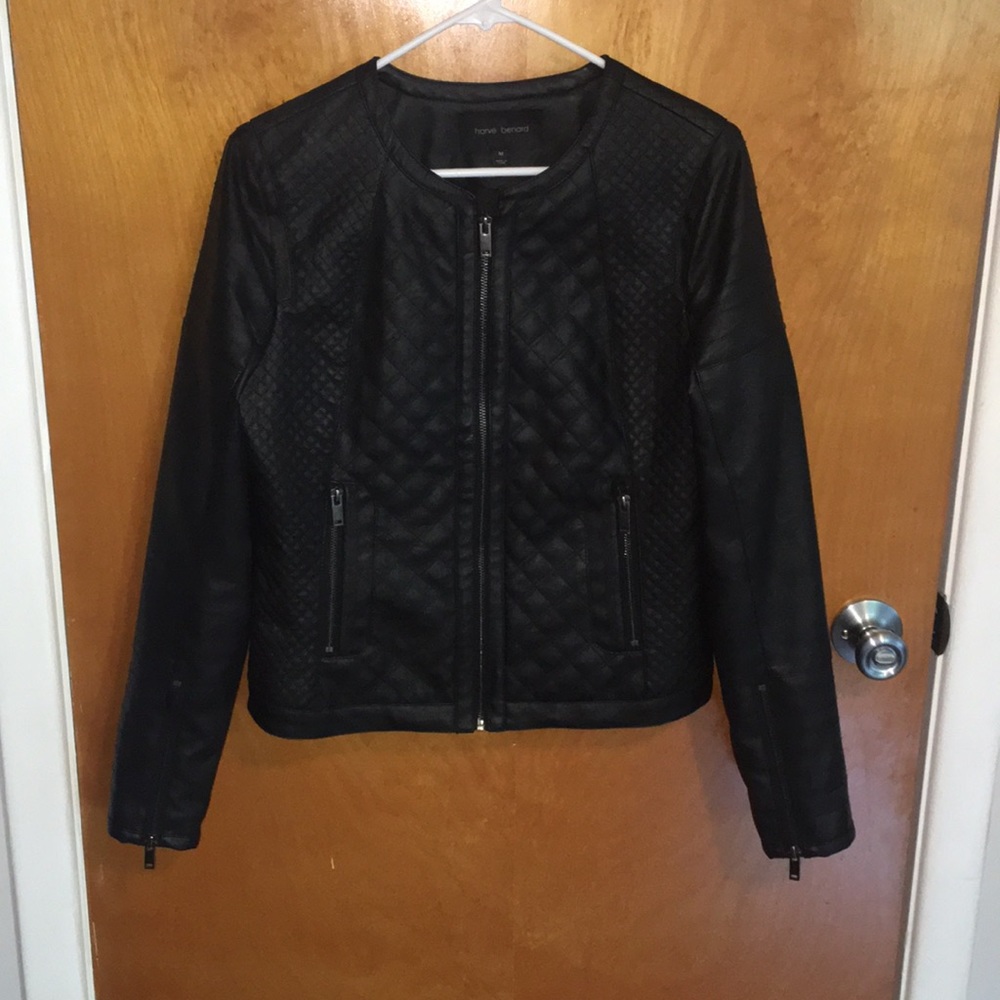 Faux leather jacket